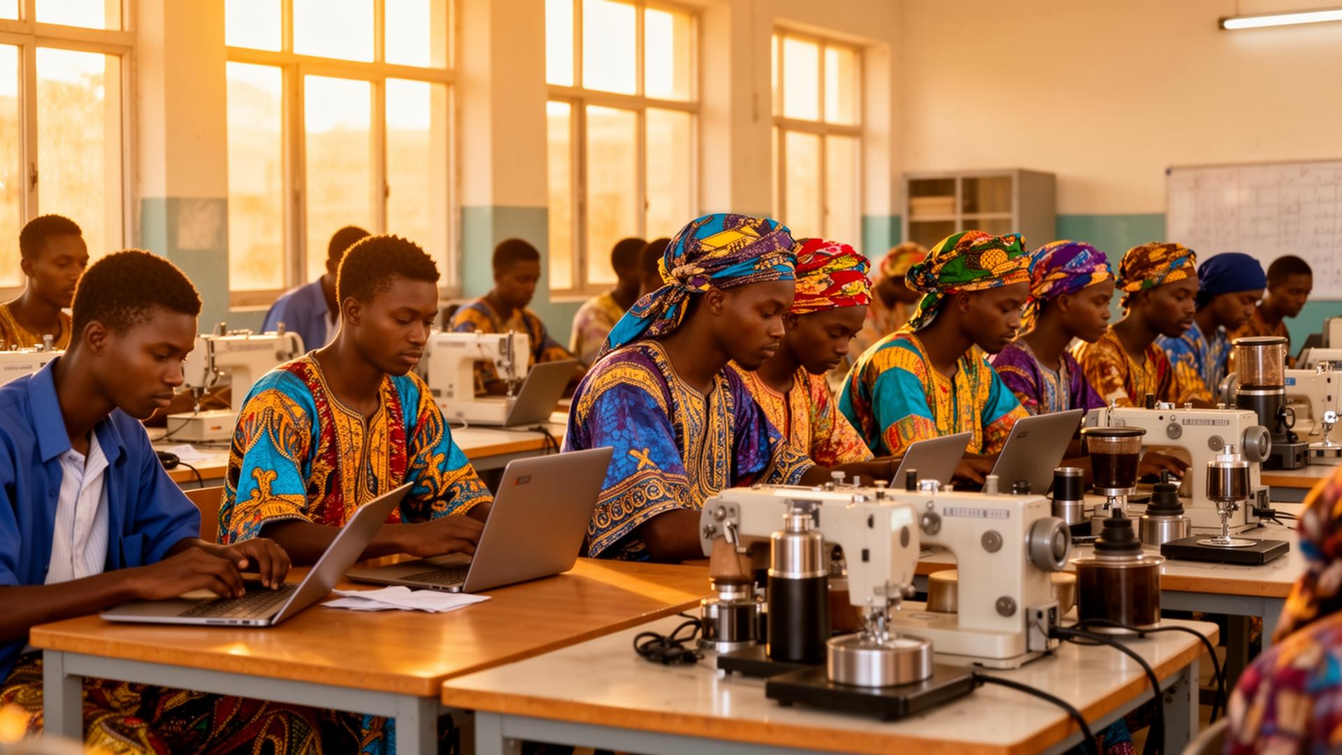 Students at Ileys Technical College